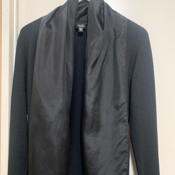 Eileen Fisher Open Front Cardigan Long Sleeve MP - Picture 5 of 7